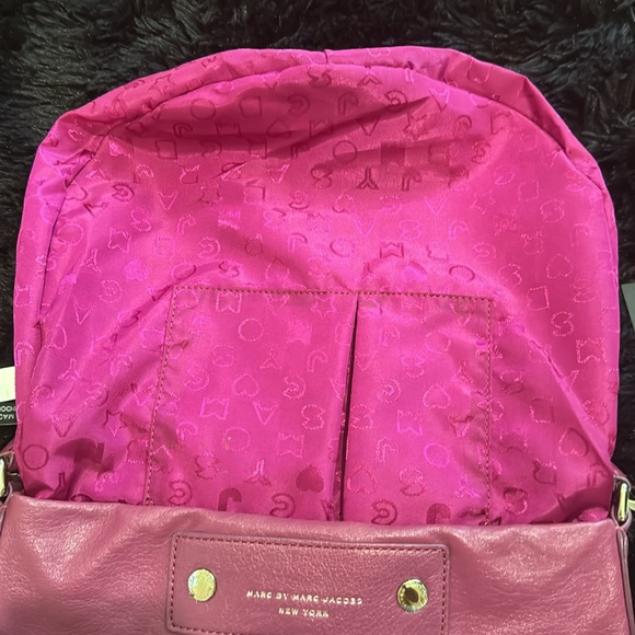 Marc by Marc Jacobs Preppy Leather Hobo Bag Amethyst Purple - Picture 8 of 9